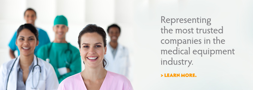 Representing the most trusted companies in the medical equipment industry.